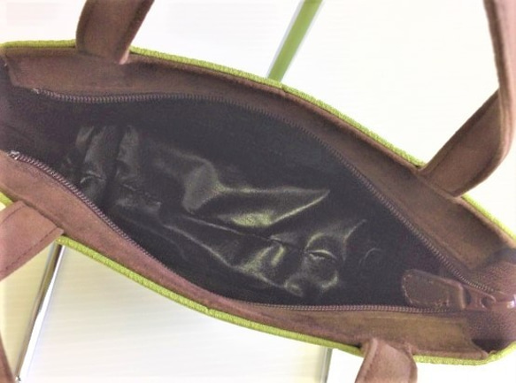 伝統織物のトップブランド　塩沢織手提げバッグ 4枚目の画像