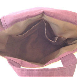 塩沢織　麻絹 トートバック(カバー付) 7枚目の画像