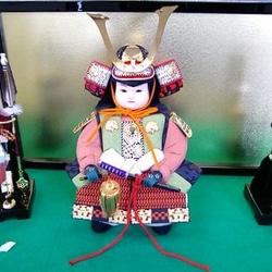 塩沢織木目込五月人形　若武者飾り 1枚目の画像