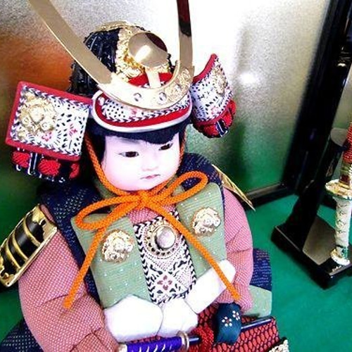 塩沢織木目込五月人形 若武者飾り 五月人形・こいのぼり tsumugi-kan 