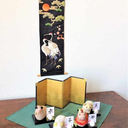 木目込み人形　干支　5点セット　縁起物 木目込み人形 干支 5点セット 縁起物