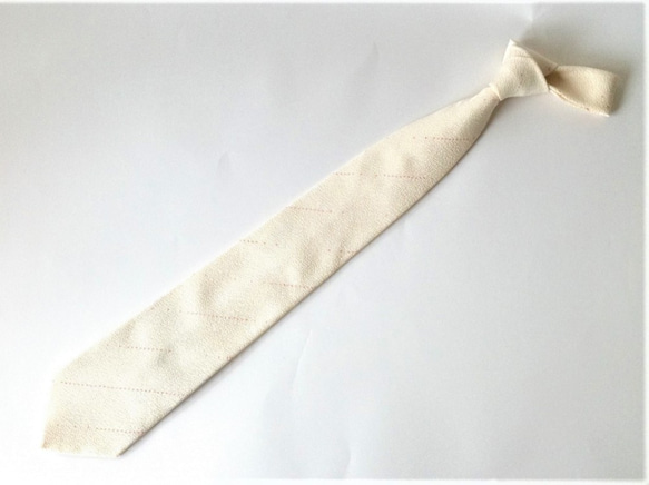 伝統織物のトップブランド塩沢織のネクタイ（絣）O18 2枚目の画像