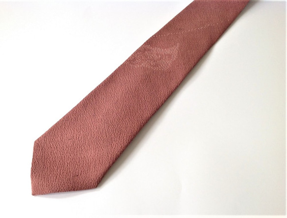 伝統織物のトップブランド塩沢織のネクタイ（絣）O8 3枚目の画像