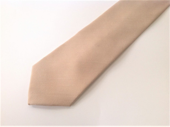 伝統織物のトップブランド塩沢織のネクタイ（無地）O1 3枚目の画像