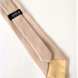 伝統織物のトップブランド塩沢織のネクタイ（無地）O1 5枚目の画像