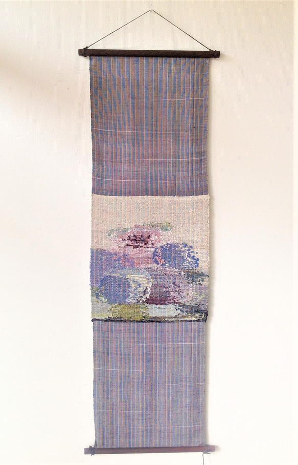 塩沢織創作タペストリー 越後の夏～紫陽花～ 1枚目の画像