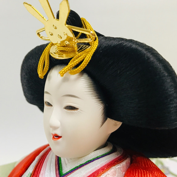 「ASAGIRI」シリーズ　雛人形　コンパクト親王飾り　西陣織 20-WHW 7枚目の画像