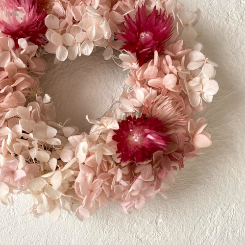 〔13〕布リース さくらリース うさぎ (ピンク・ベージュ) 13〕布リース さくらリース うさぎ (ピンク・ベージュ) 【公式通販】