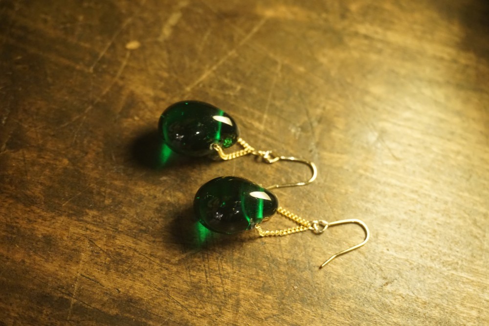 ヴェネチアンガラス【Miele】　Verde