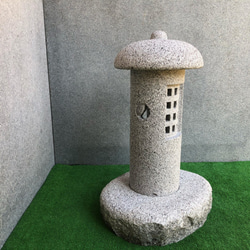 雪の下型灯籠　1.5尺　【岡崎石工品】石灯籠　和庭園　和風庭園　和風インテリア　玄関アプローチ　国産　 2枚目の画像