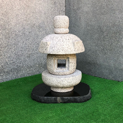 岬型灯籠 6寸 台石付 【岡崎石工品】石灯籠 和庭園 和風庭園 和風