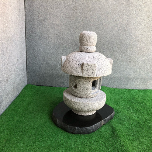 岬型灯籠 6寸 台石付 【岡崎石工品】石灯籠 和庭園 和風庭園 和風