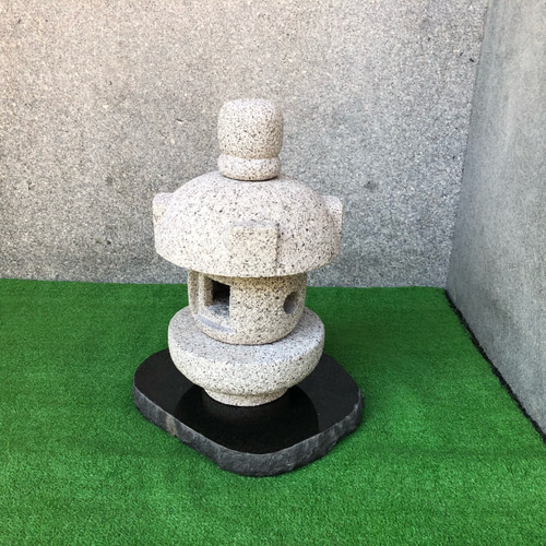 岬型灯籠 6寸 台石付 【岡崎石工品】石灯籠 和庭園 和風庭園 和風