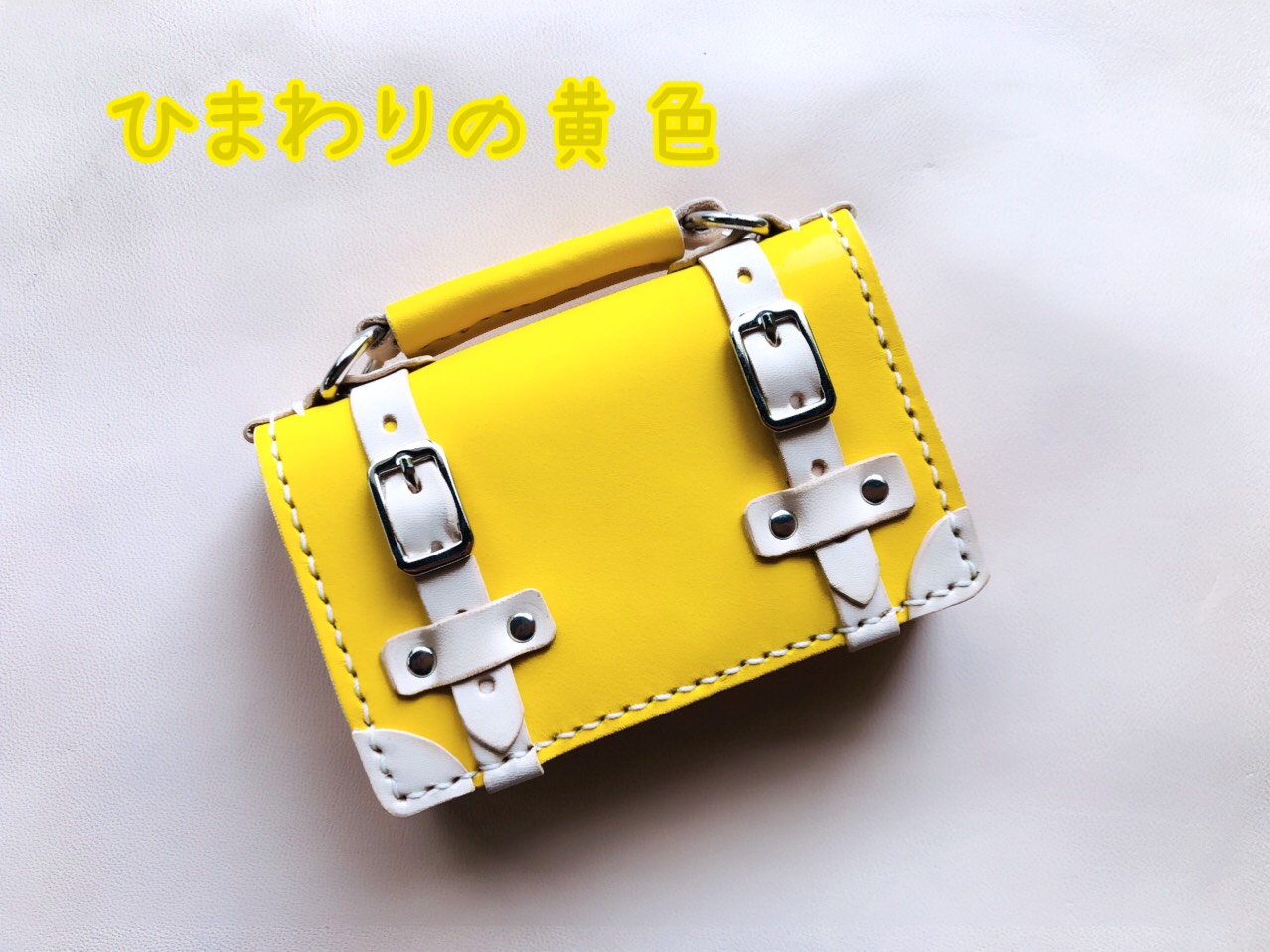 トランク型名刺入れ　黄色