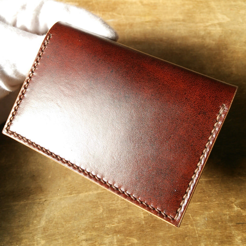 カードケースーワンポイントカービング（茶） 名刺入れ・カード