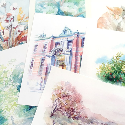 水彩画 「猫」 複製画 A4ポスター 絵画 Turr - KAORI TSUGE 通販 水彩画 「猫」 複製画 A4ポスター 絵画 Turr - KAORI TSUGE 通販