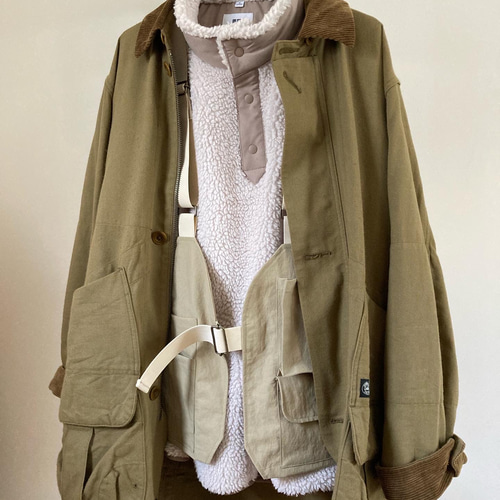 ベスト キャンプベスト○新色○ライトベージュ ベスト moko 通販