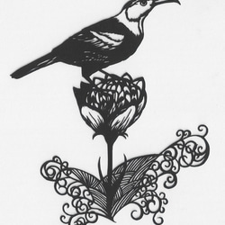 縫い絵 アート 鳥と花 伊藤若冲 動植綵絵 菊花流水図 額 美術品 インテリア レプリカ グッズ