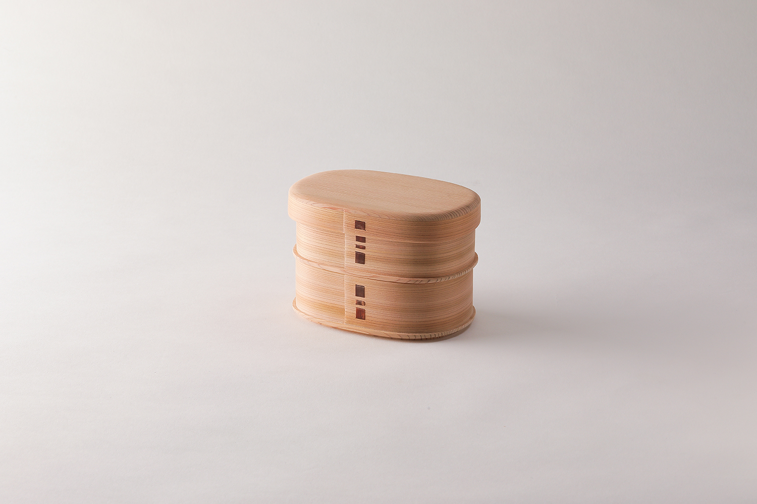 白木 つくし弁当箱 二段 被せ蓋 弁当箱・ランチボックス 柴田慶信商店