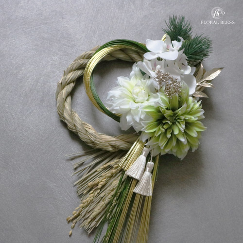 しめ縄しめ縄飾りお正月飾りグリーン20¥4年