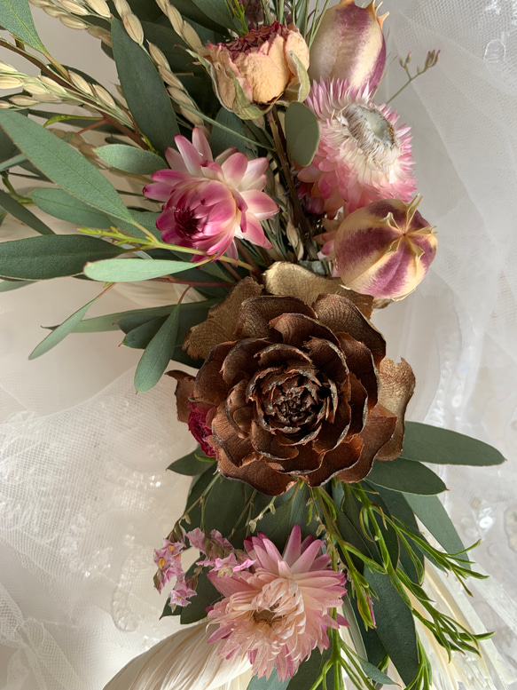 Y&M cafe しめ縄 リース ドライフラワー ナチュラル しめ縄・しめ飾り  