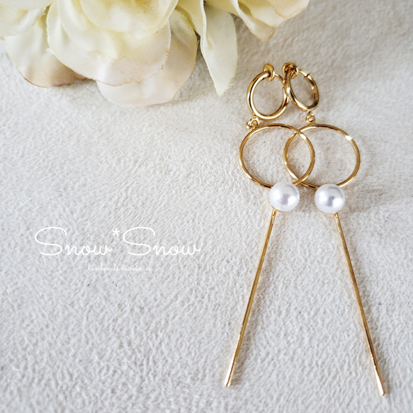 new in✨ pearl&stick circle 2枚目の画像