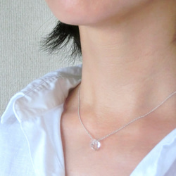 水晶のネックレス（SV925) 4枚目の画像