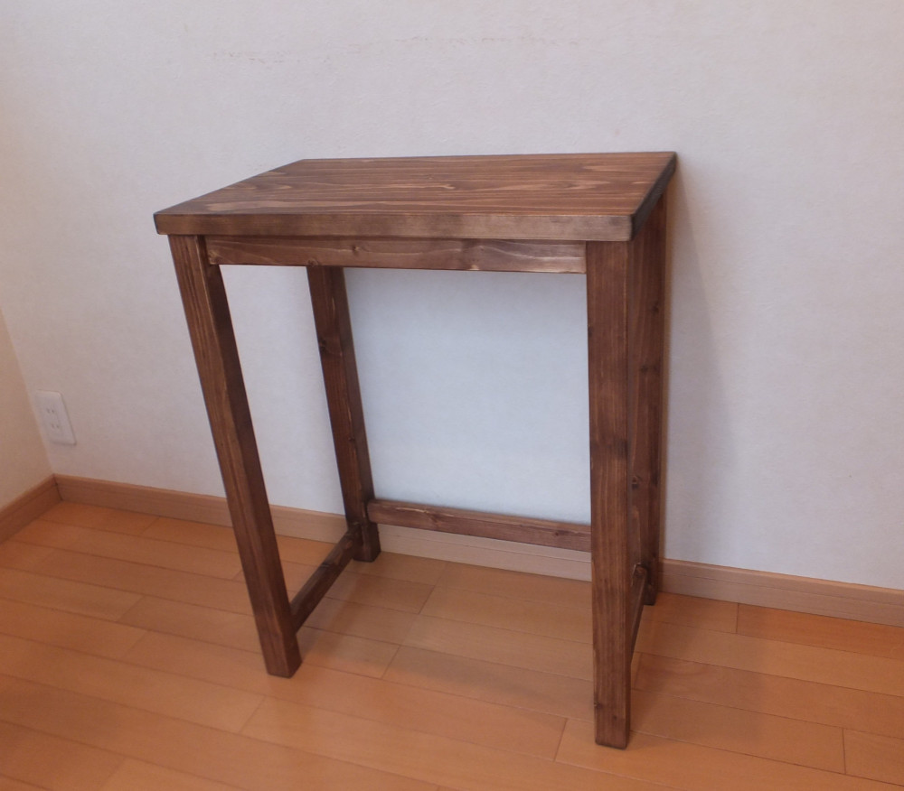 ナチュラルデスク 、机、04 引出し付き着色ライトタイプ