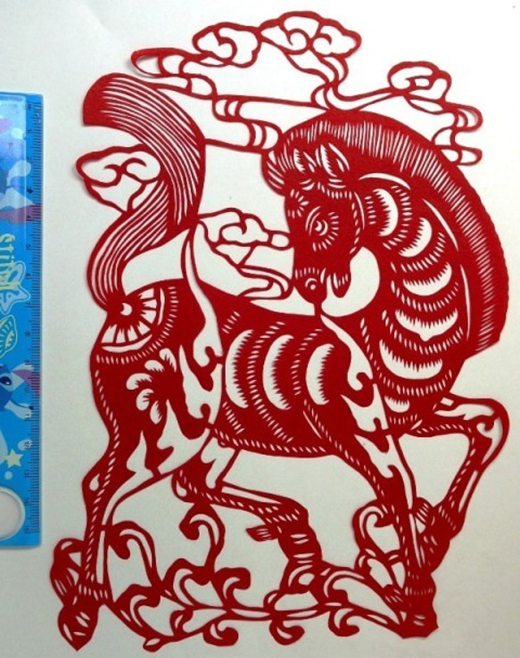 切り絵・十二支（馬） 切り絵 切り絵の世界 通販 11087264｜Creema