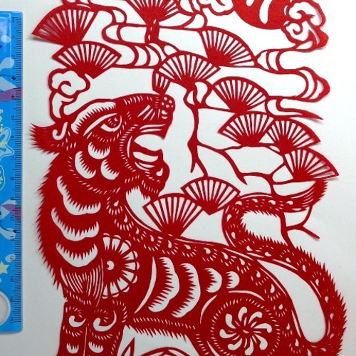 切り絵・十二支（虎） 切り絵 切り絵の世界 通販 11087292｜Creema