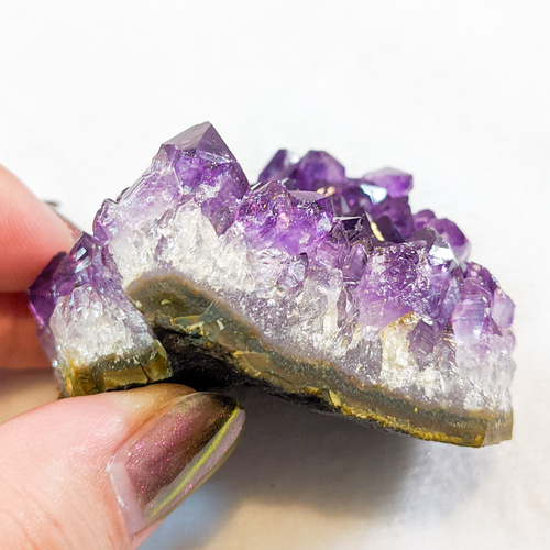 ✧最高品質✧˖° ウルグアイ産 アメジスト クラスター G 美しい透明感