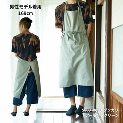 【型紙】後ろまで布がある大人用エプロンの型紙 必要巾110cm幅×1.5m apron-2-pattern【商用利用可】 3枚目の画像