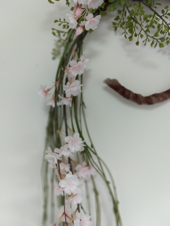 桜と柳のロングスワッグ 3枚目の画像