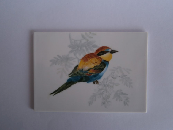 鳥の陶板 1枚目の画像