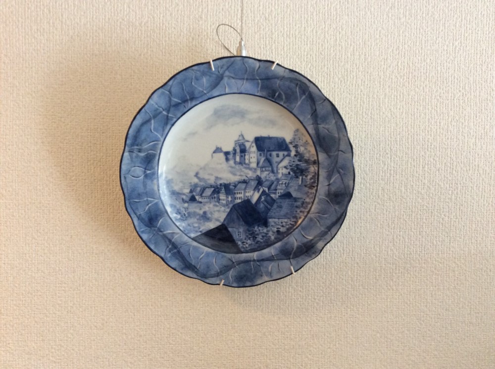 プレート　2枚セット　絵皿　アイルランド　風景画　飾り皿