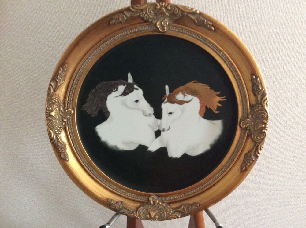 【しずか様 ページ】　テクスチャーアート 馬 しずか様 ページ】 テクスチャーアート 馬 SHIKA,SHIKA|@GALLERY