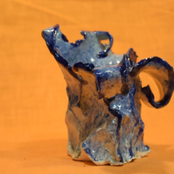 陶器花器「ビオランテ」1点もの 2枚目の画像