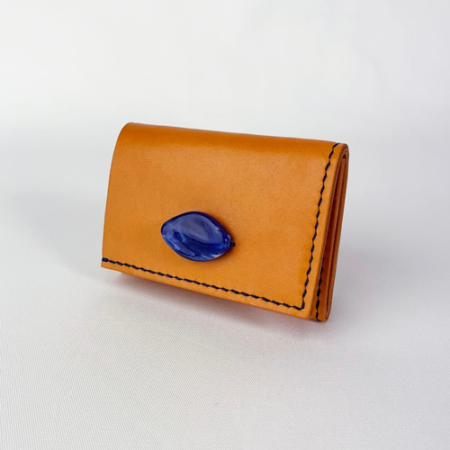 コンパクト]本革三つ折り財布(オレンジ) 三つ折り財布 Z-chan