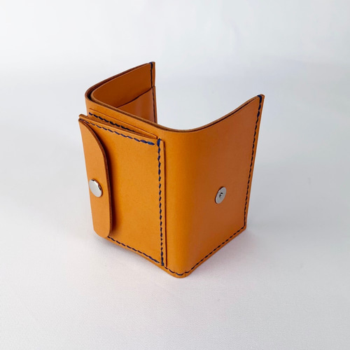 コンパクト]本革三つ折り財布(オレンジ) 三つ折り財布 Z-chan