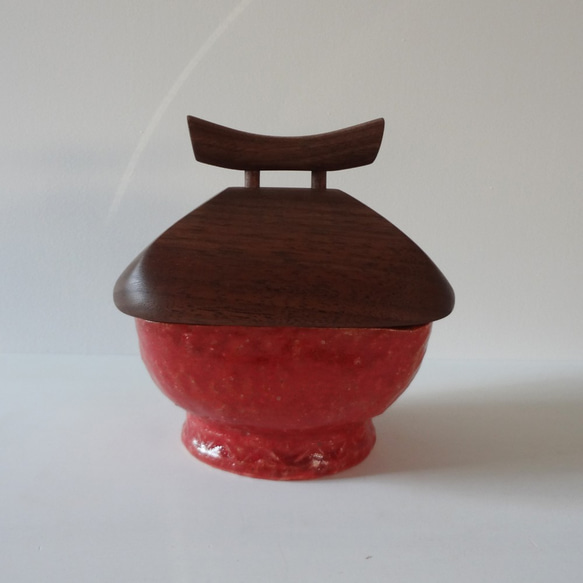 紅彩鉢・蓋物 1枚目の画像