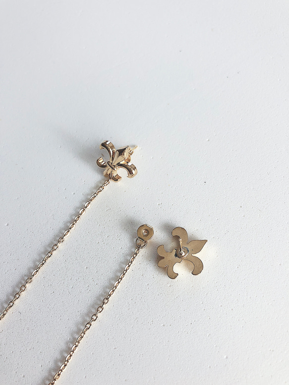 chain pierce #fleur-de-lis 4枚目の画像