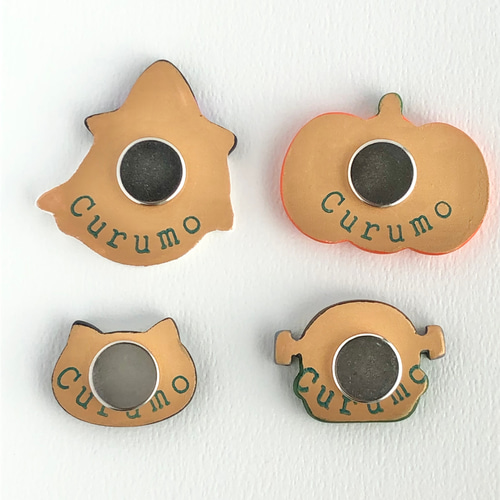 受注制作☆ハロウィン4点セット マグネット マグネット Curumo 通販 