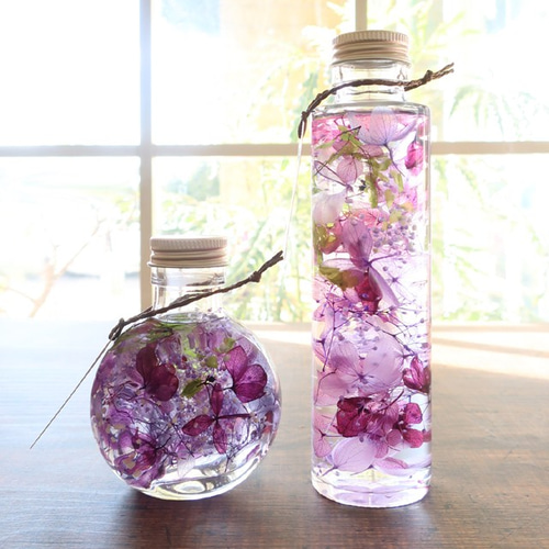 植物ノ瓶詰メ標本Collection（ハーバリウム）『猫瓶シリーズ』 藤華猫