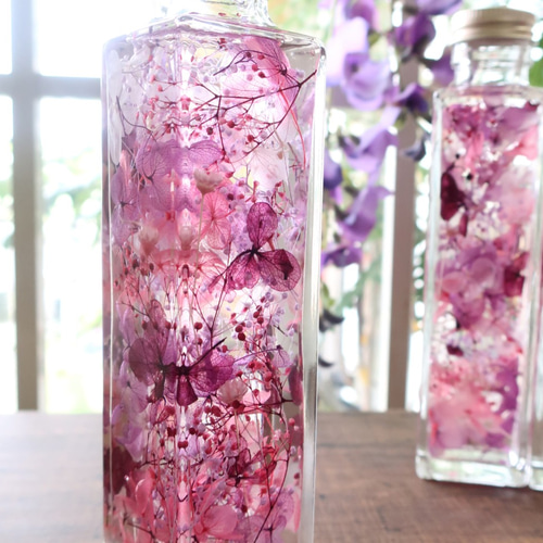 9色セット おもちゃ errer 香水瓶 白い小さな花 標本 ハーバリュウム