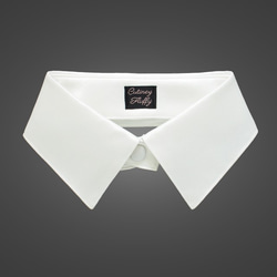 つけ襟 付け襟 クラシック コットン ホワイト 白 黒ボタン その他