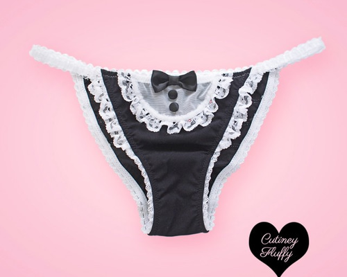 Little Maid♥ ランジェリー メイド ショーツ レディース ブラック