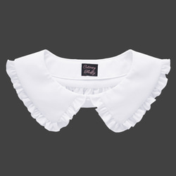 つけ衿 付け襟 角襟 スクエアカラー フラットカラー フリル コットン