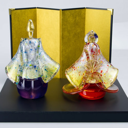 ガラスのお雛様 「 雅 -立雛- 」 雛人形 桃の節句 ひな人形・雛飾り