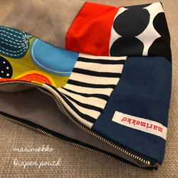 handmade! リバティと帆布とデニムのさわやかポーチ ポーチ ai 通販  