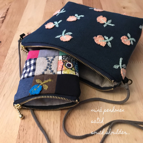 handmade! パッチのカラフルポーチ ポーチ ai 通販｜Creema(クリーマ  